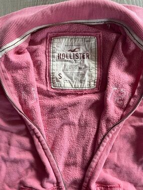 Y2K Hollister Bubblegum Pink Zip Hoodie